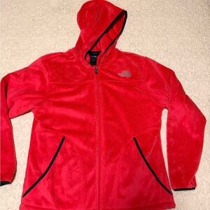 The North Face woman’s Red coral Hooded Puffer Jacket XL